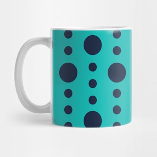 Blue Circle Seamless Pattern 021#001 Mug